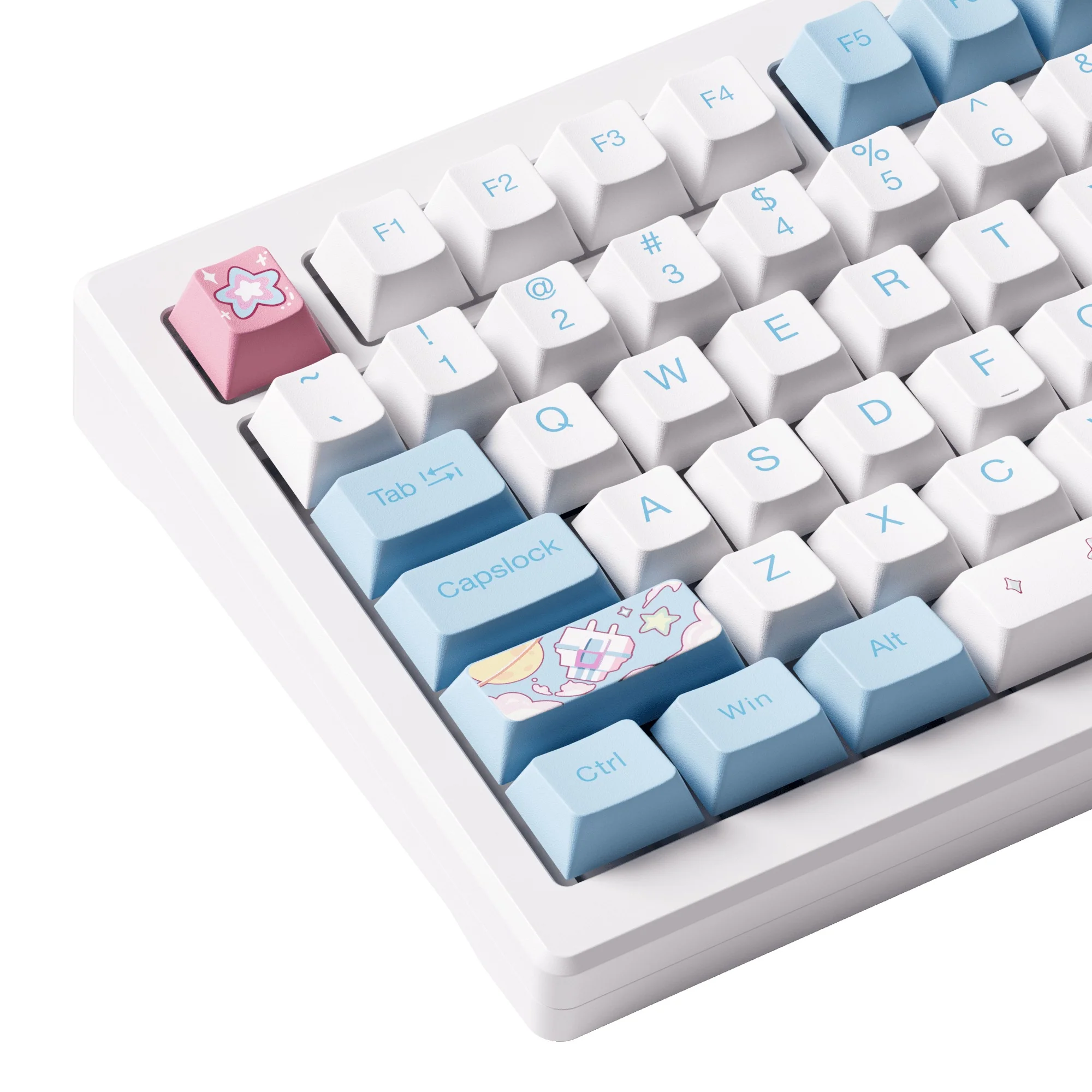 Akko MOD 007 HE PC Wired RGB Hot-Swappable Mechanical Keyboard (Stellar Journey) (Akko Cream Yellow Magnetic Switch) - Image 6