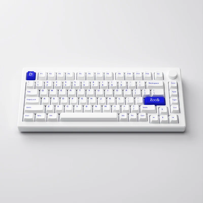 Akko MOD 007B PC Blue on White Multi-Modes RGB Hot-Swappable Mechanical Keyboard Gasket Mount (Akko V3 Piano Pro Switch) - Image 4