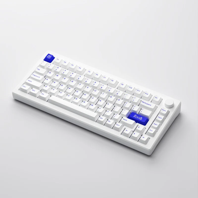 Akko MOD 007B PC Blue on White Multi-Modes RGB Hot-Swappable Mechanical Keyboard Gasket Mount (Akko V3 Piano Pro Switch) - Image 6