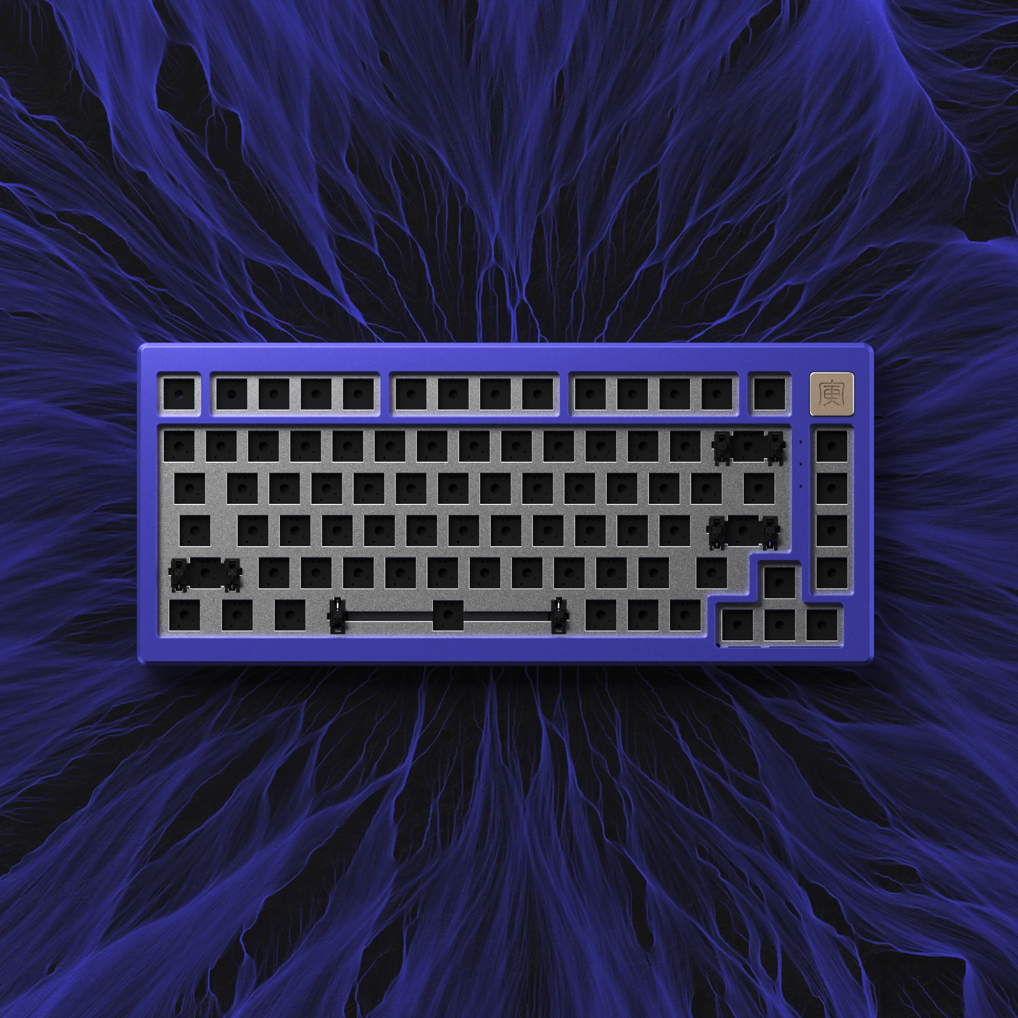 AKKO MOD006 RGB Hot-Swappable Mechanical Keyboard DIY Kit With Gasket Mount Structure (Periwinkle Very Peri) - Image 6