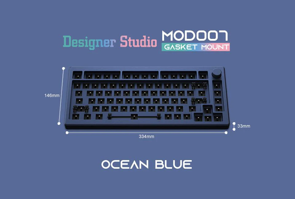 AKKO MOD007 RGB MECHANICAL KEYBOARD HOT-SWAPPABLE DIY KIT GASKET MOUNT WITH 82-KEY LAYOUT (BLUE) - Image 5