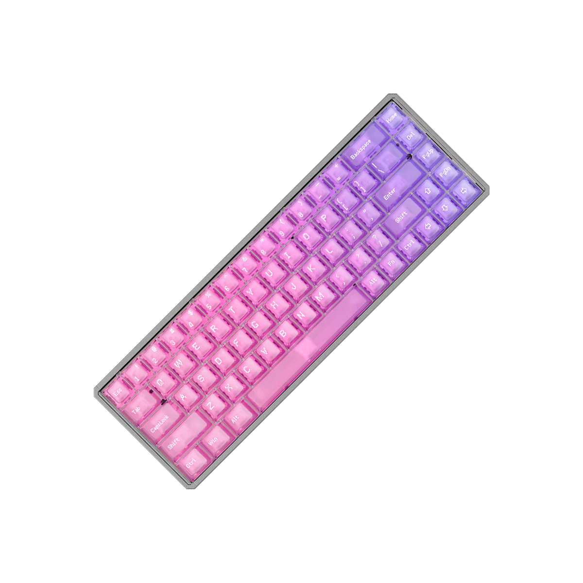 Akko MOD68 HE Aluminum Case Wired ARGB Magnetic Keyboard (Grey-Frosted Pastel Gradient Transparent) (Akko AstroAim Magnetic Switch) (02N-02I-05F-02G-02L-02K) - Image 2