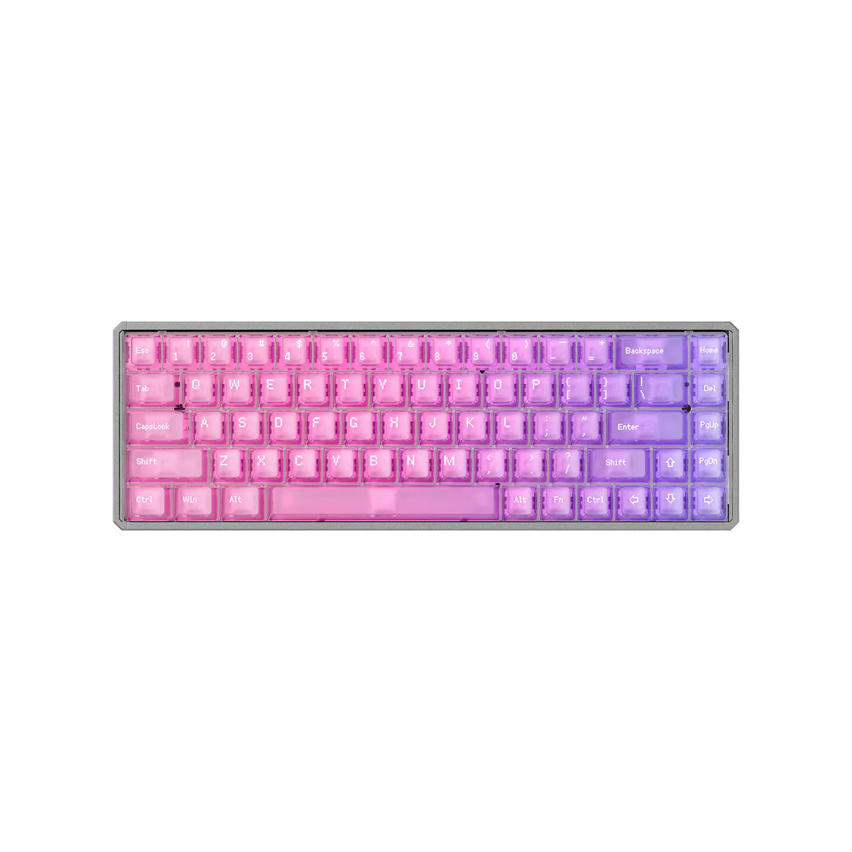 Akko MOD68 HE Aluminum Case Wired ARGB Magnetic Keyboard (Grey-Frosted Pastel Gradient Transparent) (Akko AstroAim Magnetic Switch) (02N-02I-05F-02G-02L-02K) - Image 5