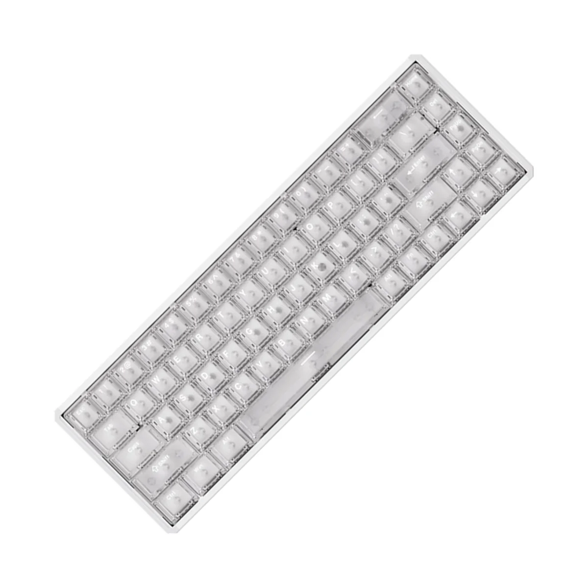 Akko MOD68 HE Aluminum Case Wired ARGB Magnetic Keyboard (White Transparent) (Akko AstroAim Magnetic Switch) (02O-02I-02X-02G-02M-02J) - Image 2