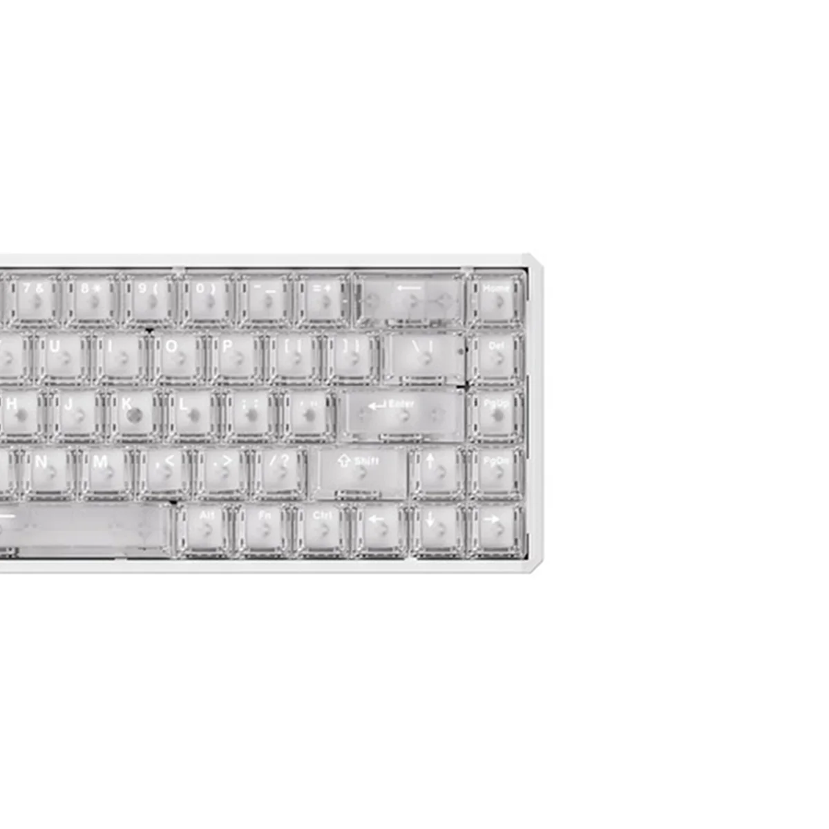 Akko MOD68 HE Aluminum Case Wired ARGB Magnetic Keyboard (White Transparent) (Akko AstroAim Magnetic Switch) (02O-02I-02X-02G-02M-02J) - Image 3