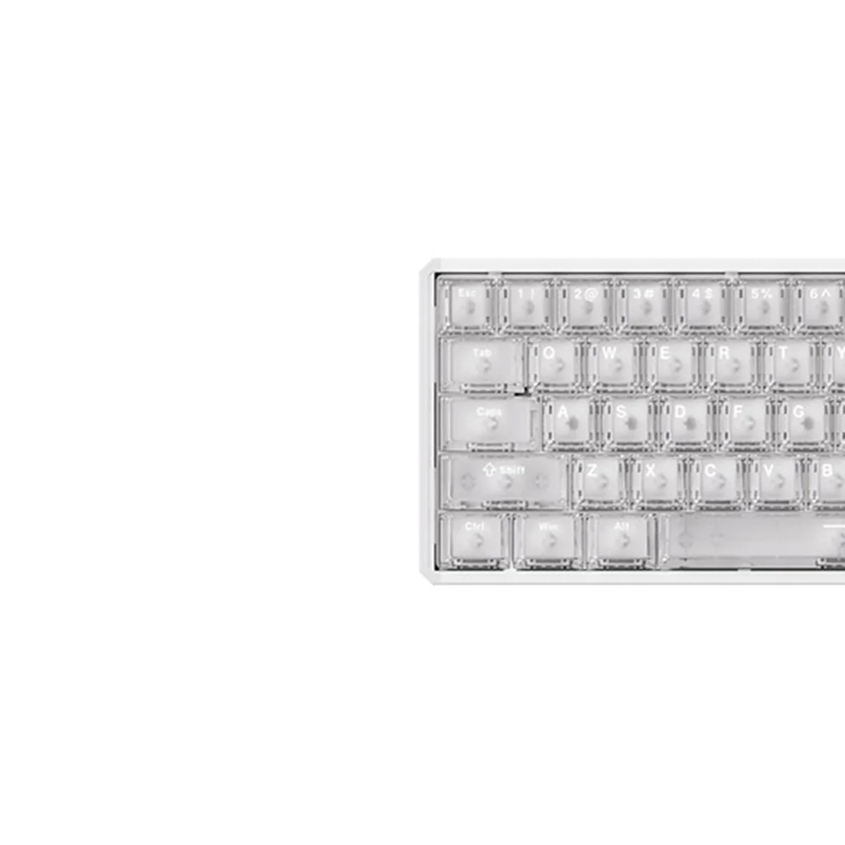 Akko MOD68 HE Aluminum Case Wired ARGB Magnetic Keyboard (White Transparent) (Akko AstroAim Magnetic Switch) (02O-02I-02X-02G-02M-02J) - Image 4