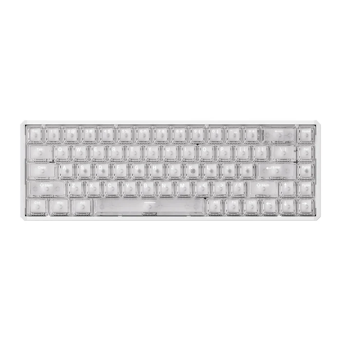Akko MOD68 HE Aluminum Case Wired ARGB Magnetic Keyboard (White Transparent) (Akko AstroAim Magnetic Switch) (02O-02I-02X-02G-02M-02J) - Image 6