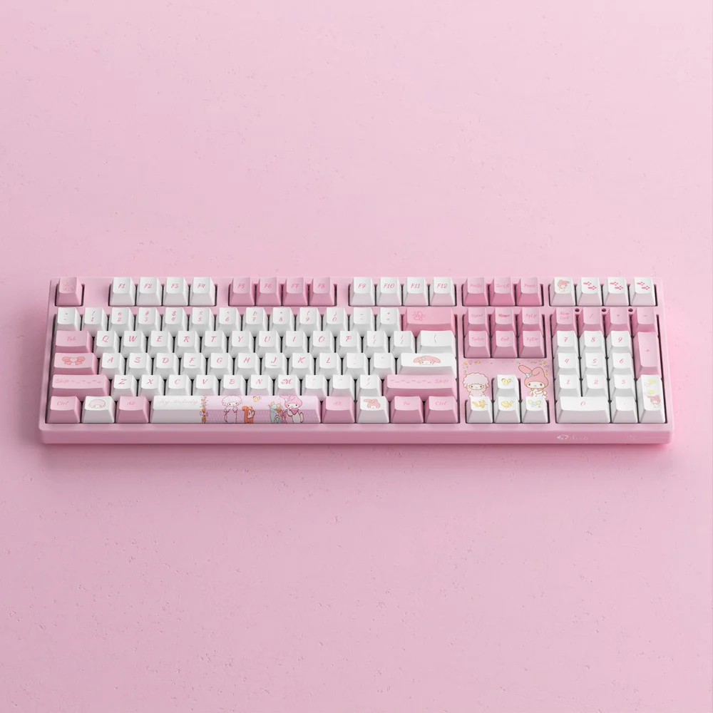 Akko My Melody 3108 V3 Wired Mechanical Keyboard (Akko Frost Pink Switch) - Image 12