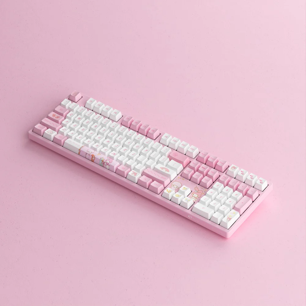 Akko My Melody 3108 V3 Wired Mechanical Keyboard (Akko Frost Pink Switch) - Image 13