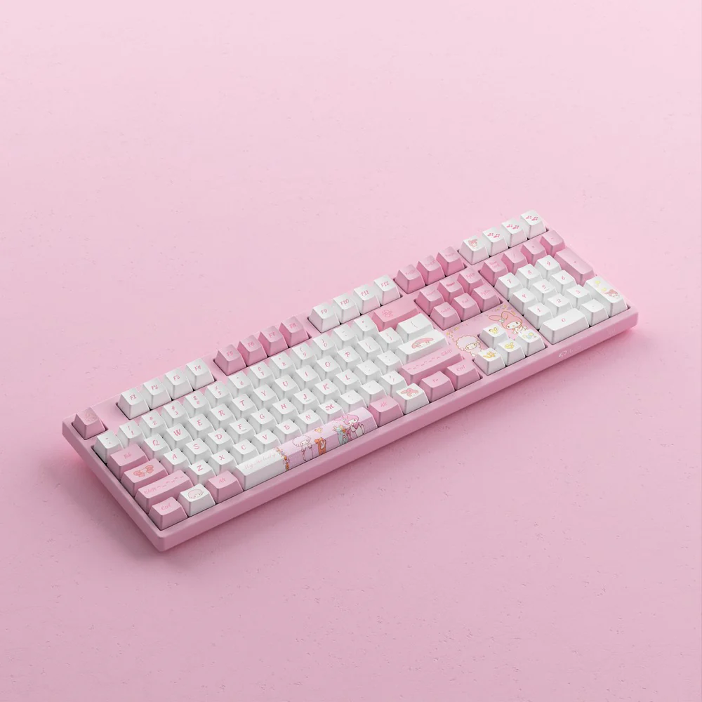Akko My Melody 3108 V3 Wired Mechanical Keyboard (Akko Frost Pink Switch) - Image 14