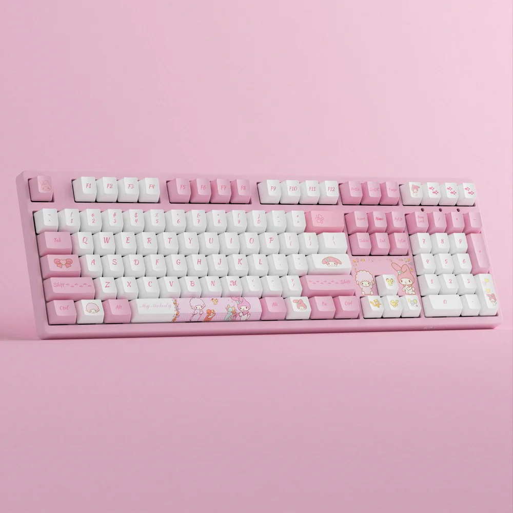Akko My Melody 3108 V3 Wired Mechanical Keyboard (Akko Frost Pink Switch) - Image 15
