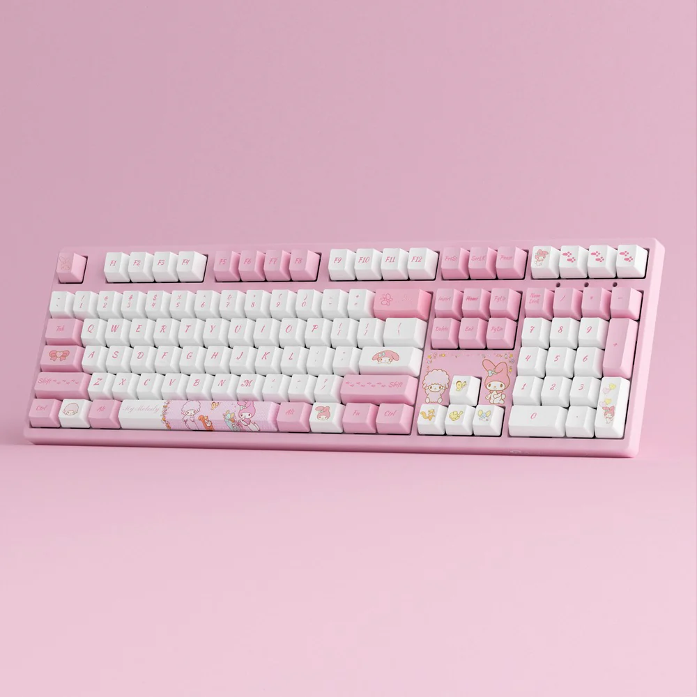 Akko My Melody 3108 V3 Wired Mechanical Keyboard (Akko Frost Pink Switch) - Image 16