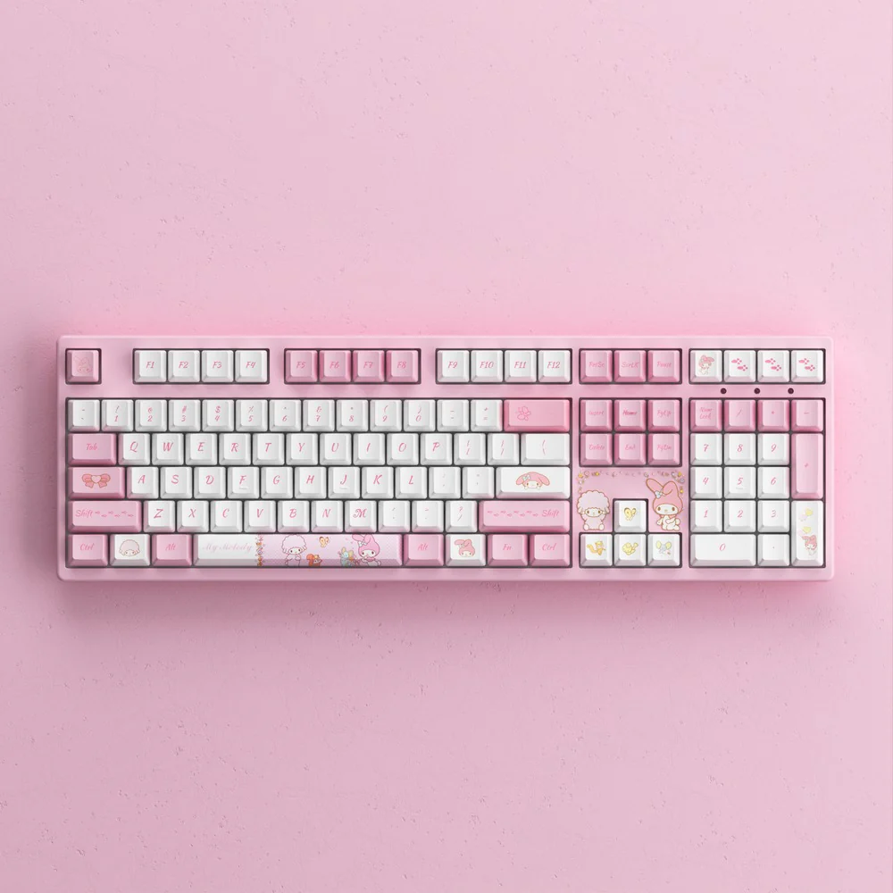 Akko My Melody 3108 V3 Wired Mechanical Keyboard (Akko Frost Pink Switch) - Image 17
