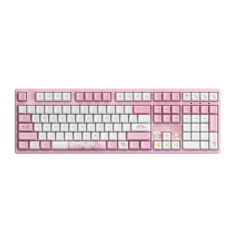 Akko My Melody 3108 V3 Wired Mechanical Keyboard (Akko Frost Pink Switch) - Image 18