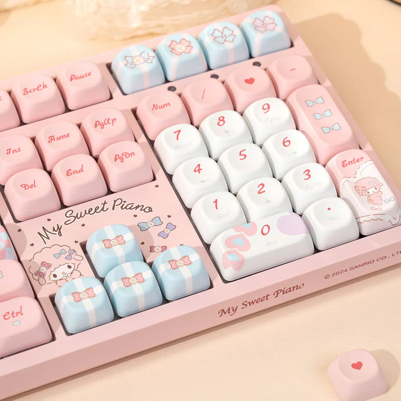 Akko My Sweet Piano 3108 V3 Wired Mechanical Keyboard (Akko Frost Pink Switch) - Image 3