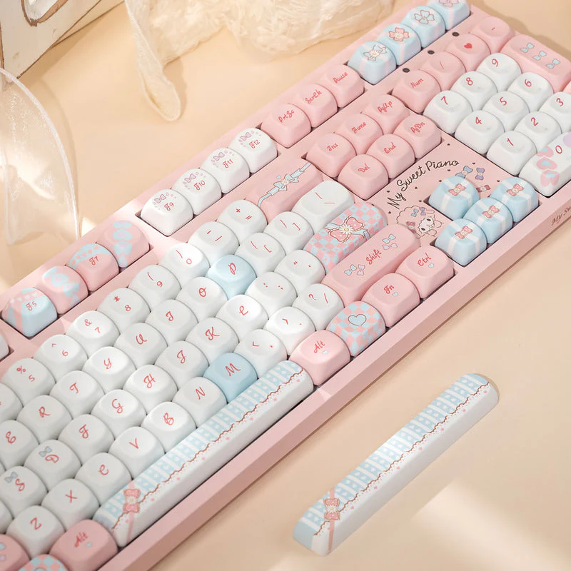 Akko My Sweet Piano 3108 V3 Wired Mechanical Keyboard (Akko Frost Pink Switch) - Image 5