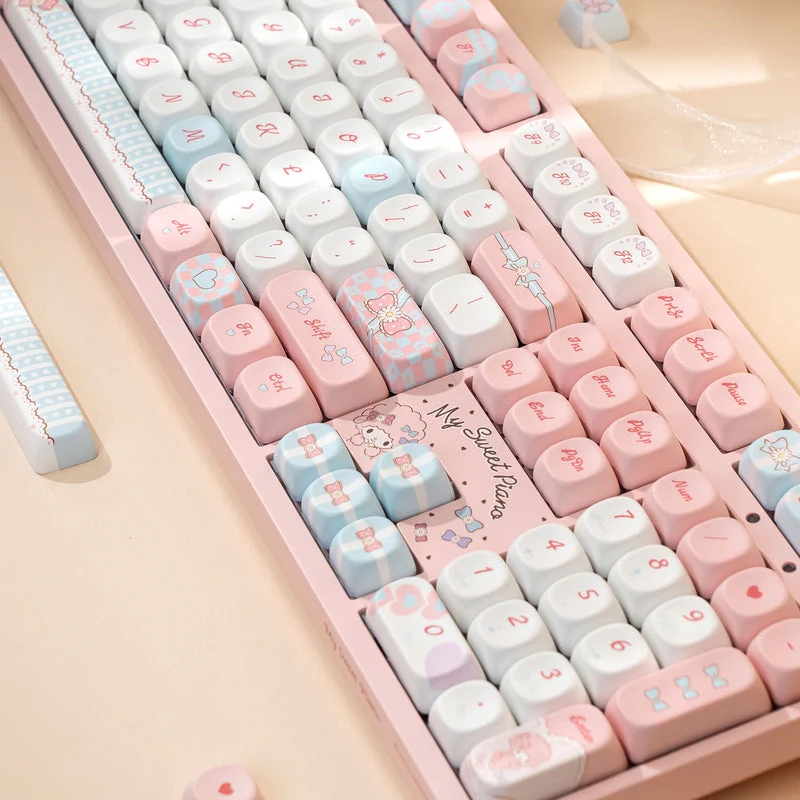 Akko My Sweet Piano 3108 V3 Wired Mechanical Keyboard (Akko Frost Pink Switch) - Image 6