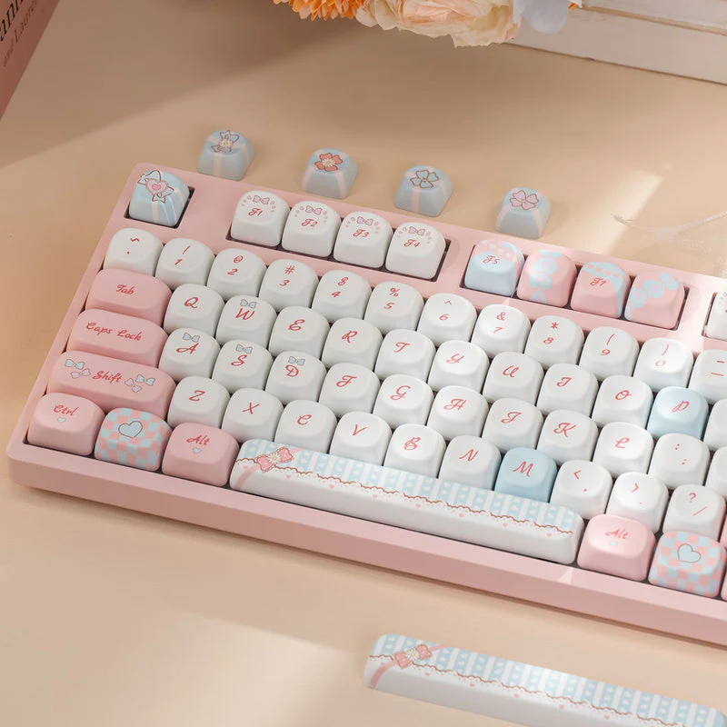 Akko My Sweet Piano 3108 V3 Wired Mechanical Keyboard (Akko Frost Pink Switch) - Image 7