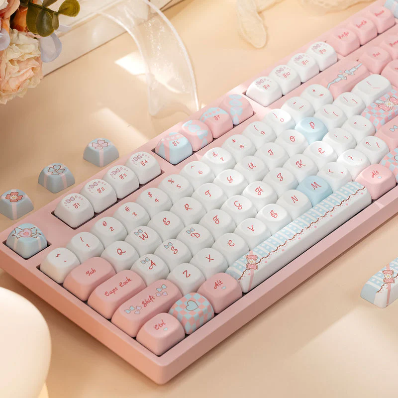 Akko My Sweet Piano 3108 V3 Wired Mechanical Keyboard (Akko Frost Pink Switch) - Image 9