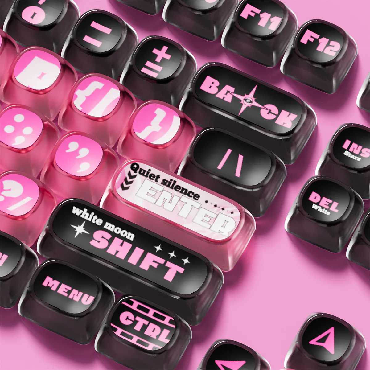 Akko Pink Phantom Keycap Set MOA Profile 139 Keys - Image 5