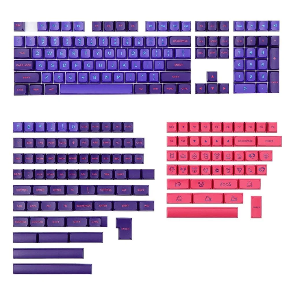 AKKO Neon Keycaps Set MDA 227 Keys