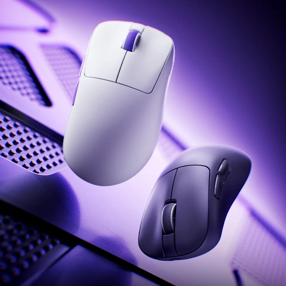 Akko Nest Tri-Mode 8K Polling Rate Gaming Mouse (Black, White) - Image 2