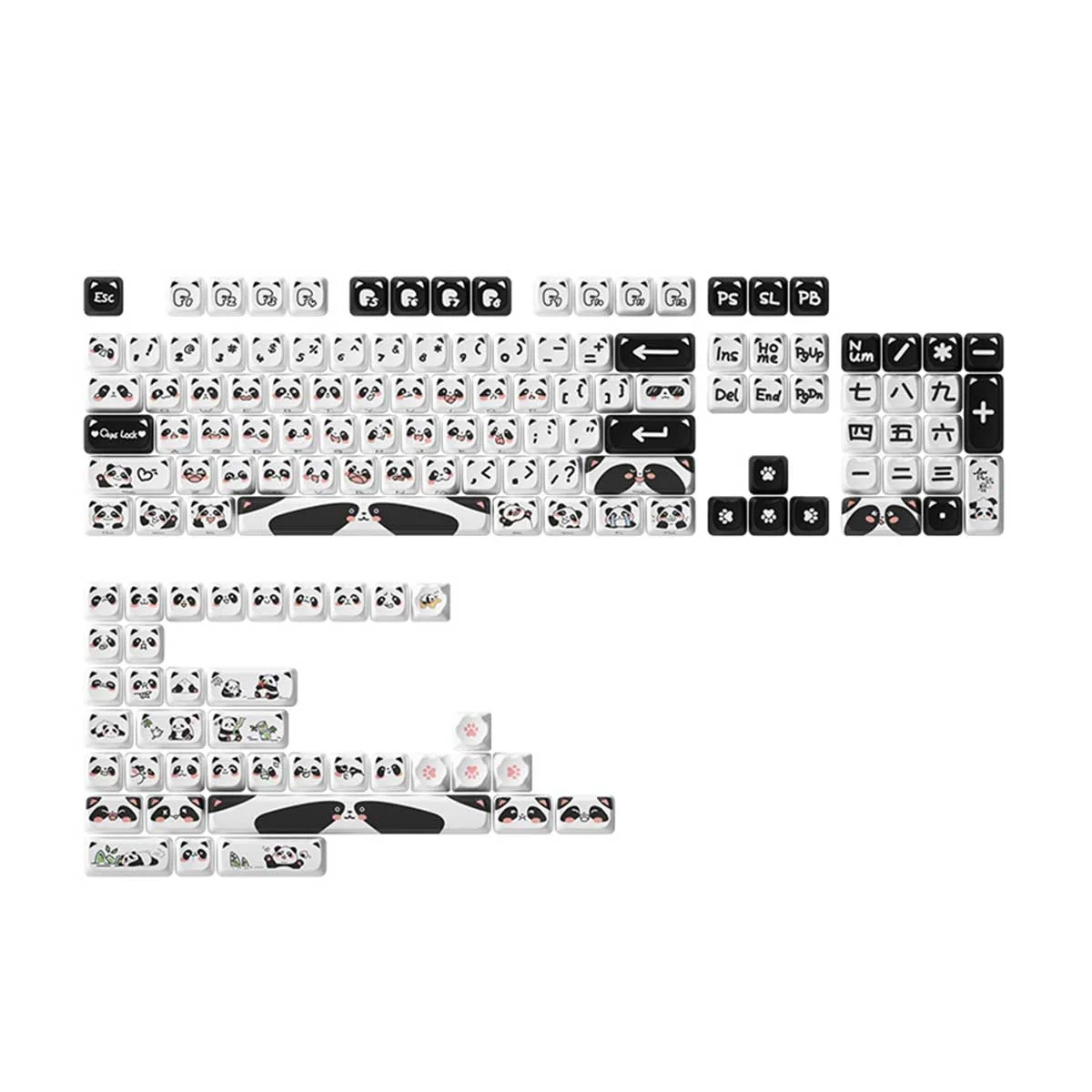 Akko Panda Mao Keycap Set 142 Keys - Image 2