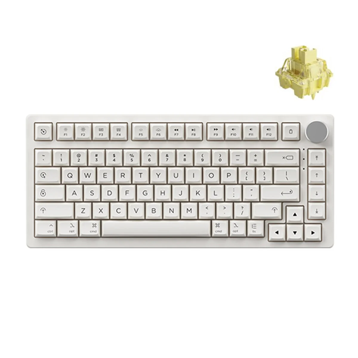 Akko PC75B Plus Air Multi-Modes RGB Hot-Swappable Mechanical Keyboard (Akko V3 Cream Yellow Pro Switch, Akko V3 Cream Blue Pro Switch) - Image 2
