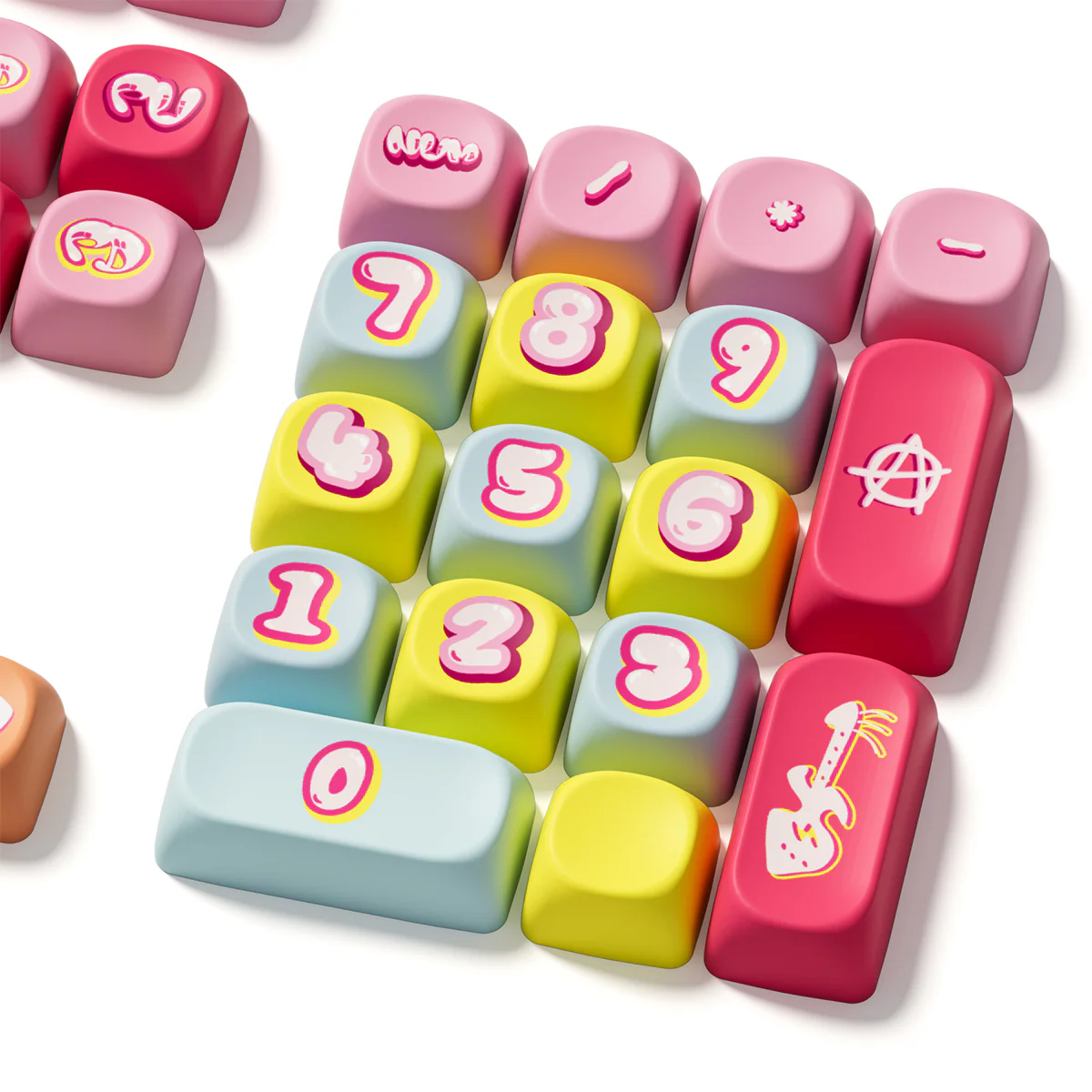 Akko Rainbow Candy Keycap Set MOA Profile 140 Keys - Image 5