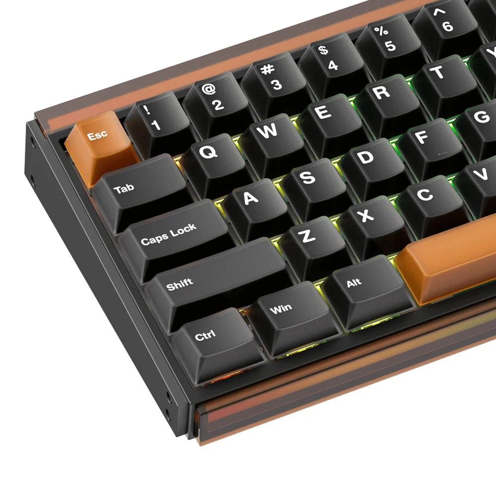 Akko Ray68 RGB Wired Mechanical Keyboard (Misty Black & Brown) (Akko AstroAim Magnetic Switch) (101-RA68B-000) - Image 5