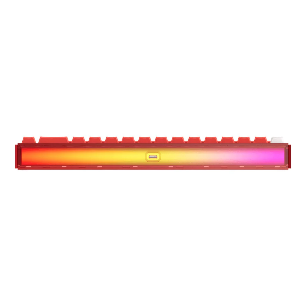 Akko Ray68 RGB Wired Mechanical Keyboard (Misty Red & White) (Akko AstroAim Magnetic Switch) (101-RA68B-004) - Image 7