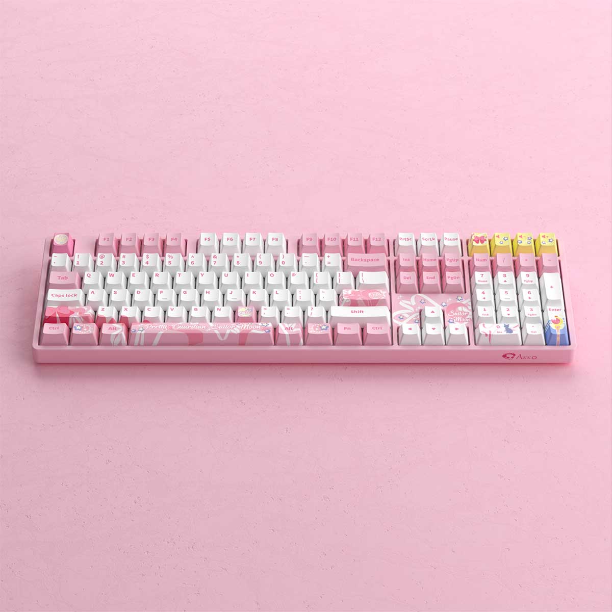 Akko Sailor Moon Crystal 5108S RGB Wired Mechanical Keyboard (Akko V3 Cream Yellow Pro) - Image 3