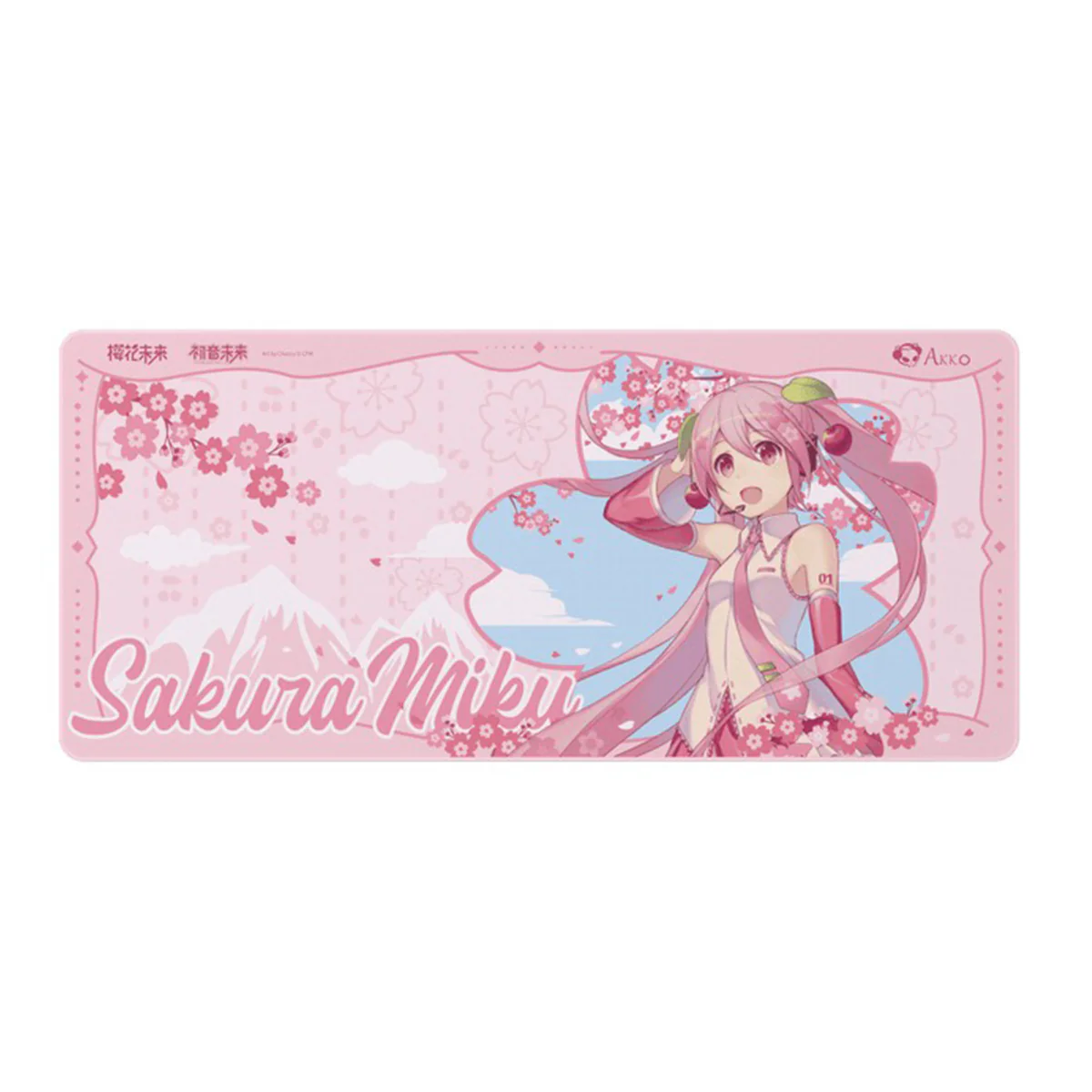 Akko Sakura Miku Mouse Pad (900x400mm) - Image 2