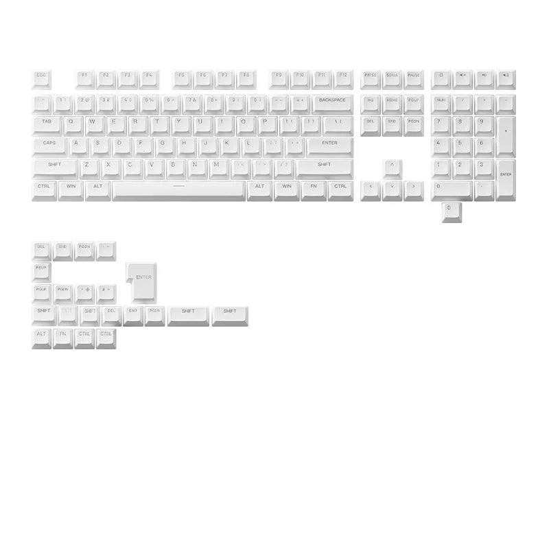 AKKO Shine-Through Keycaps Set ASA (White)