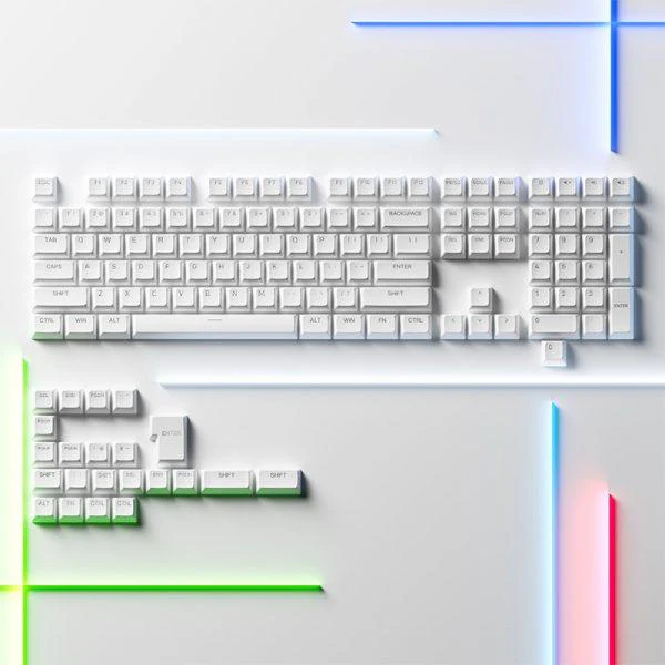 AKKO Shine-Through Keycaps Set ASA (White) - Image 2