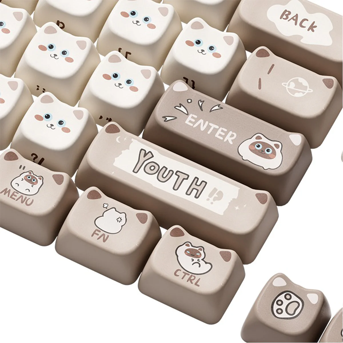 Akko Siamese Cat Keycap Set MAO Profile 142 Keys - Image 2