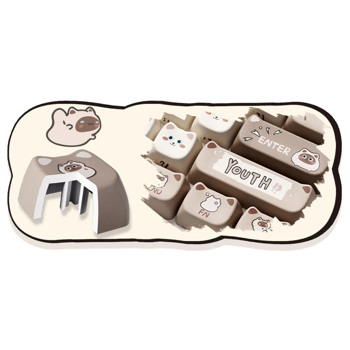 Akko Siamese Cat Keycap Set MAO Profile 142 Keys - Image 5
