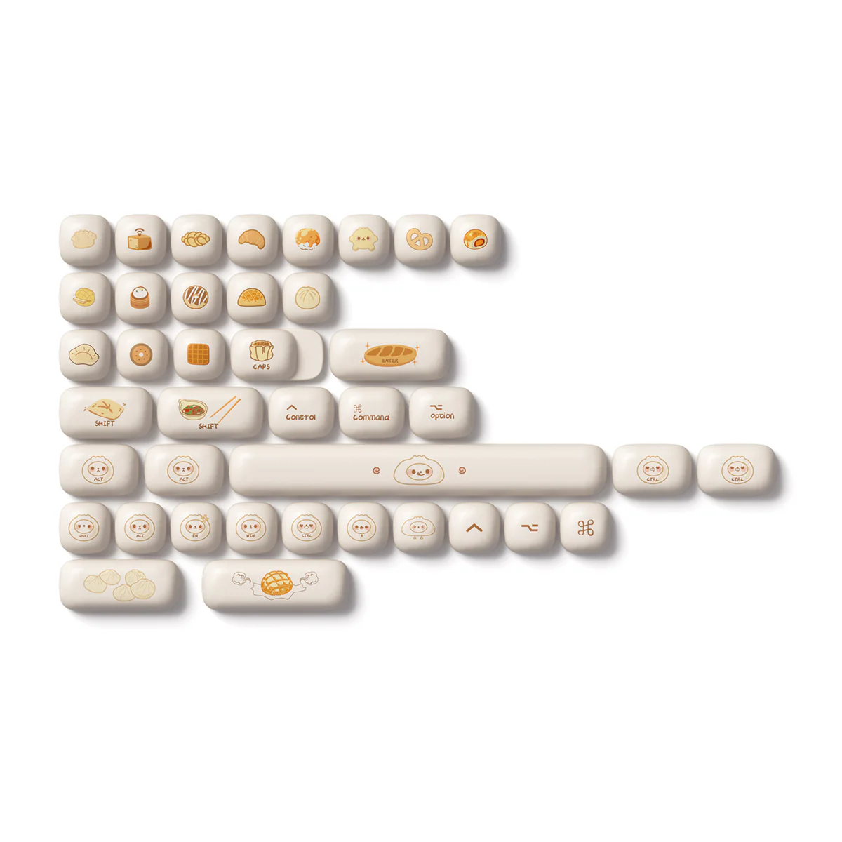 Akko Steamed Buns Keycap Set MOG Profile - Image 5