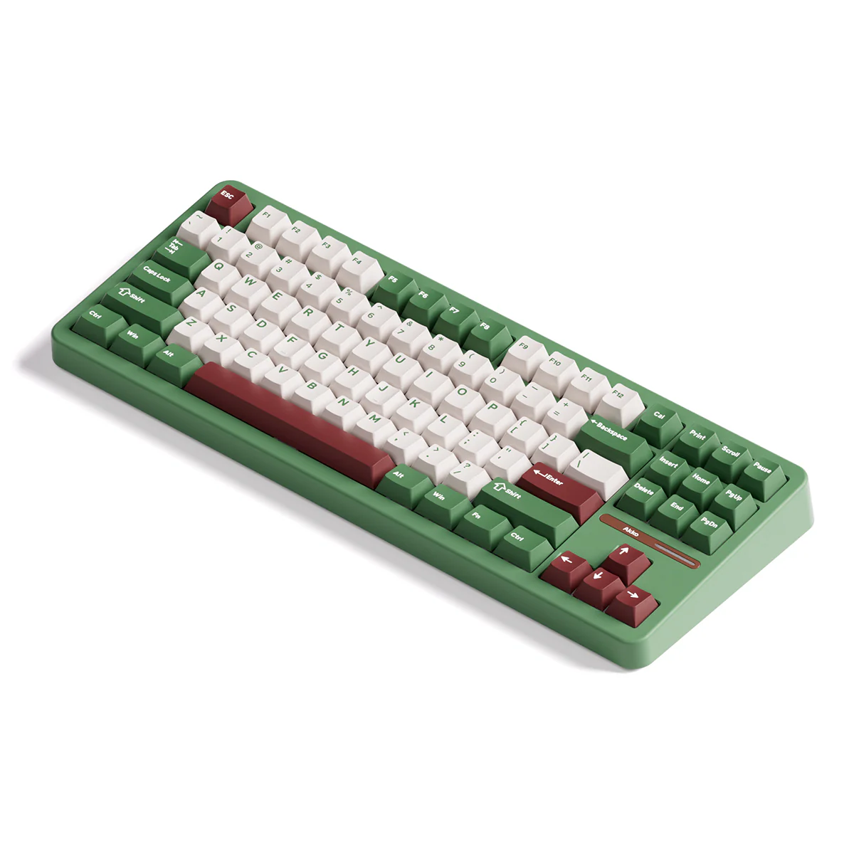 Akko TAC87 Matcha Red Bean Multi-Mode RGB Hot-Swappable Mechanical Keyboard (Akko Stellar Rose Switch) - Image 7