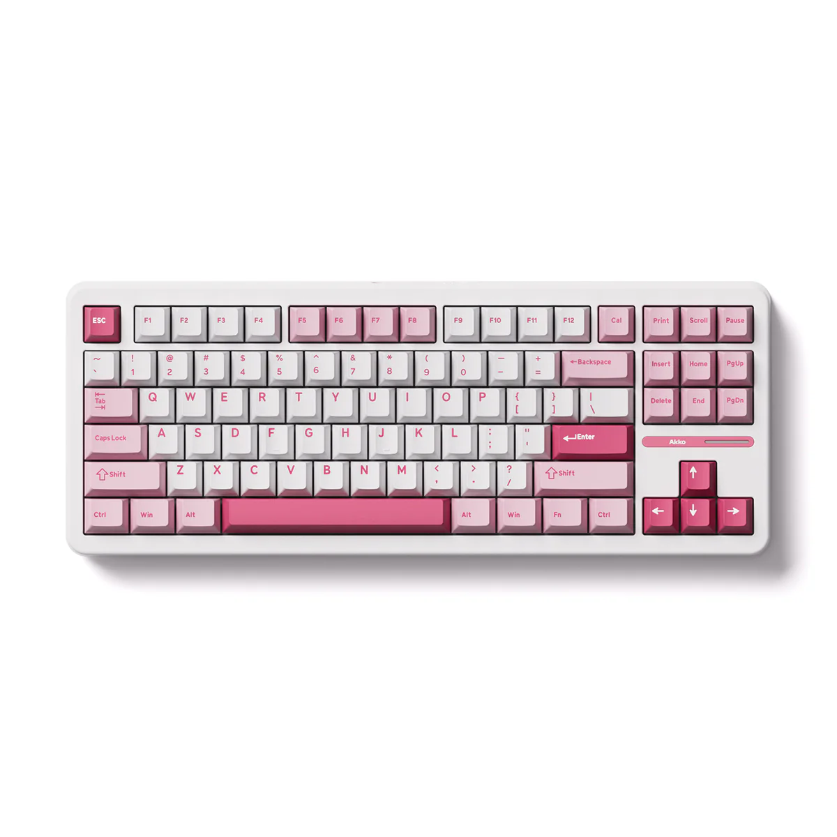 Akko TAC87 Prunus Lannesiana Multi-Mode RGB Hot-Swappable Mechanical Keyboard (Akko Stellar Rose Switch) - Image 7