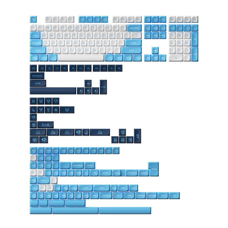 AKKO UNC Blue Keycaps Set MDA 227 Keys