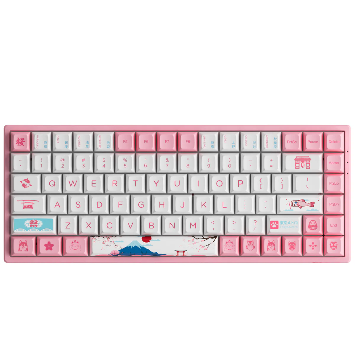 AKKO World Tour Tokyo R2 3084B Plus Hot-Swappable Multi-Mode RGB Mechanical Keyboard (AKKO CS Jelly Pink) - Image 2