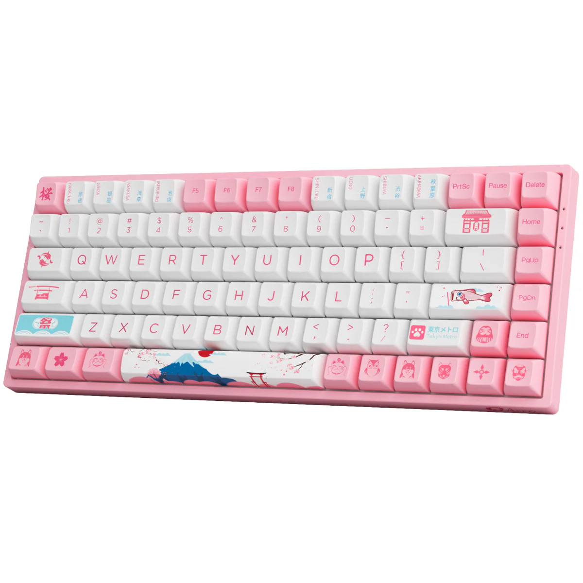 AKKO World Tour Tokyo R2 3084B Plus Hot-Swappable Multi-Mode RGB Mechanical Keyboard (AKKO CS Jelly Pink) - Image 5
