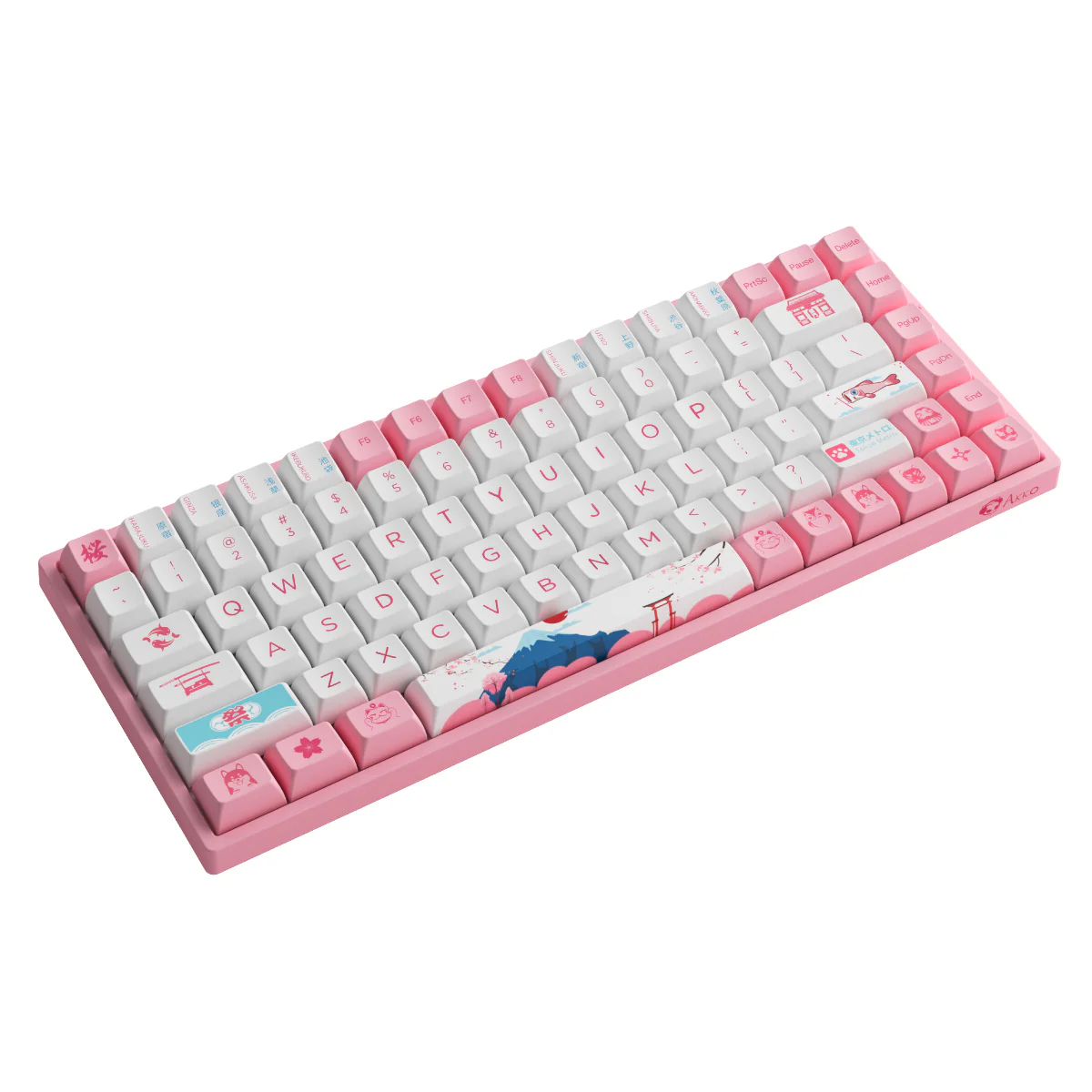 AKKO World Tour Tokyo R2 3084B Plus Hot-Swappable Multi-Mode RGB Mechanical Keyboard (AKKO CS Jelly Pink) - Image 6