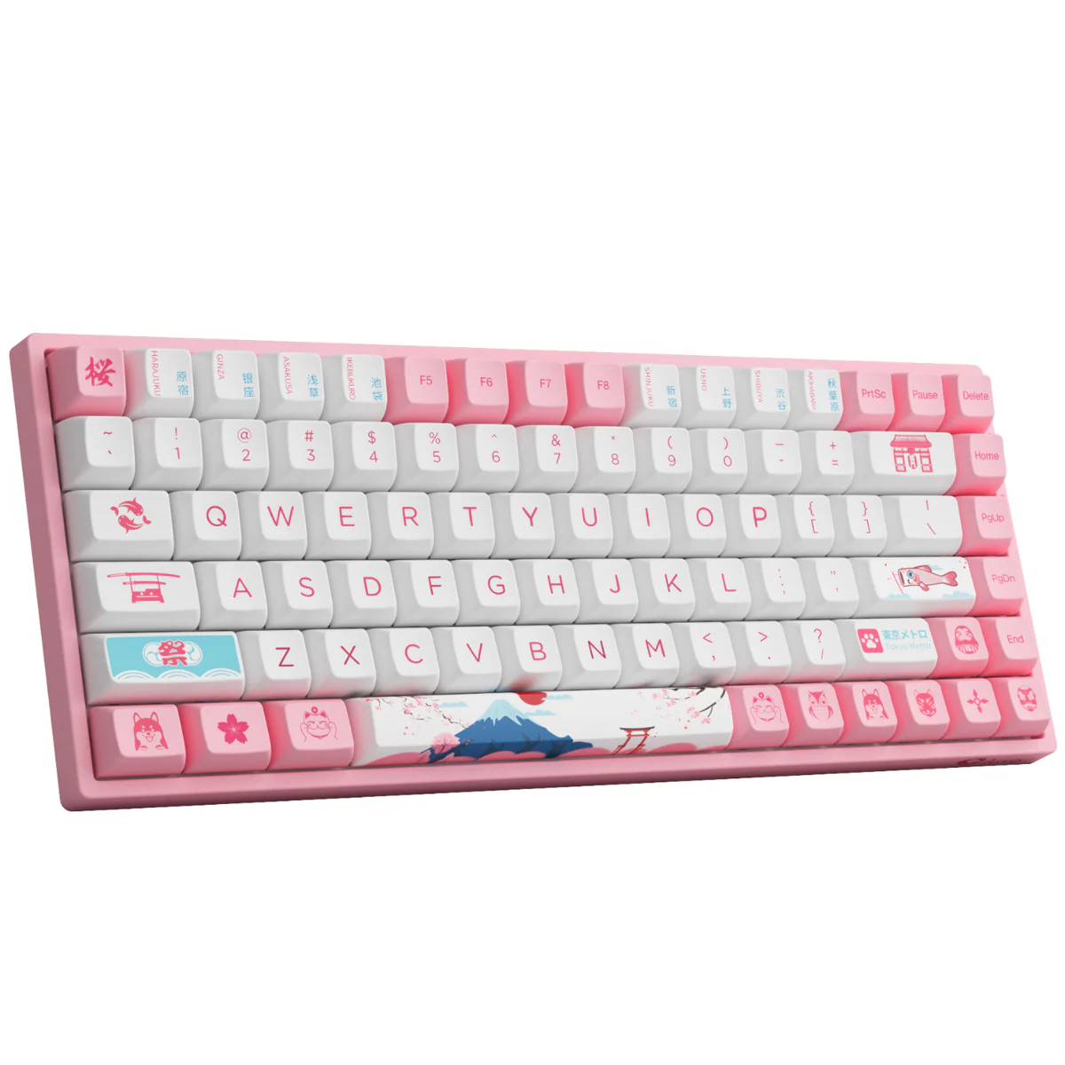 AKKO World Tour Tokyo R2 3084B Plus Hot-Swappable Multi-Mode RGB Mechanical Keyboard (AKKO CS Jelly Pink) - Image 7