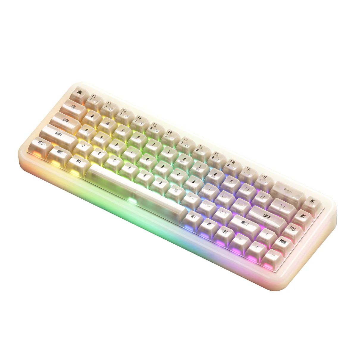 Akko YU01 Antique Jade Resin Case Multi-Mode RGB Hot-Swappable Mechanical Keyboard (Akko V3 Piano Pro Switch Special Version) - Image 3