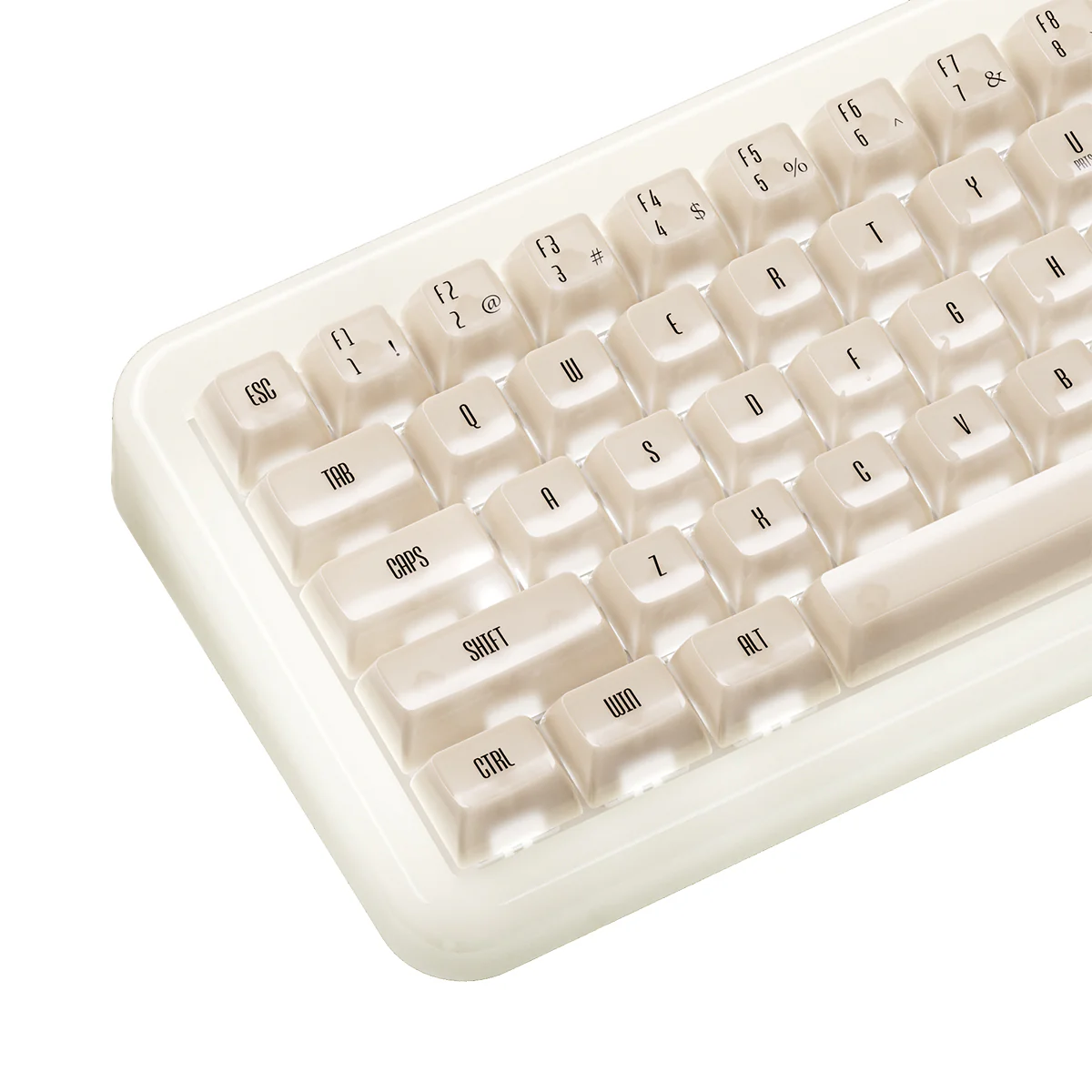 Akko YU01 Antique Jade Resin Case Multi-Mode RGB Hot-Swappable Mechanical Keyboard (Akko V3 Piano Pro Switch Special Version) - Image 4