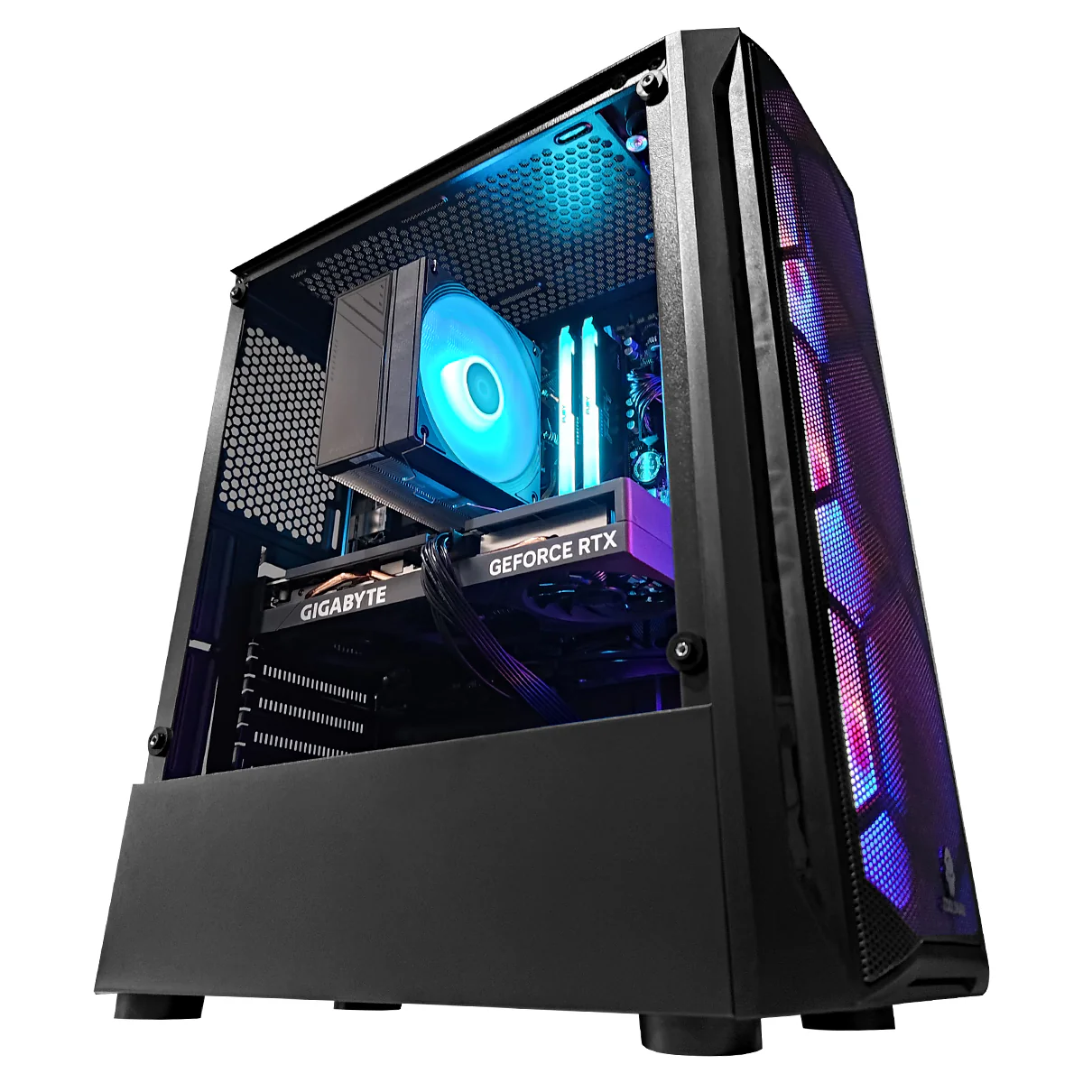 Alpha Aurora Black Desktop Gaming PC | AMD Ryzen 5 5500 | 16GB RAM | 500GB SSD | with WiFi + Bluetooth | GeForce RTX 4060 OC | Windows 11 Pro - Image 10