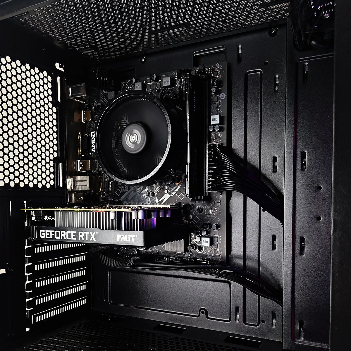 Alpha Aurora Black Desktop Gaming PC | AMD Ryzen 5 5500 | 16GB RAM | 500GB SSD | RTX 3050  | Windows 11 Pro - Image 3