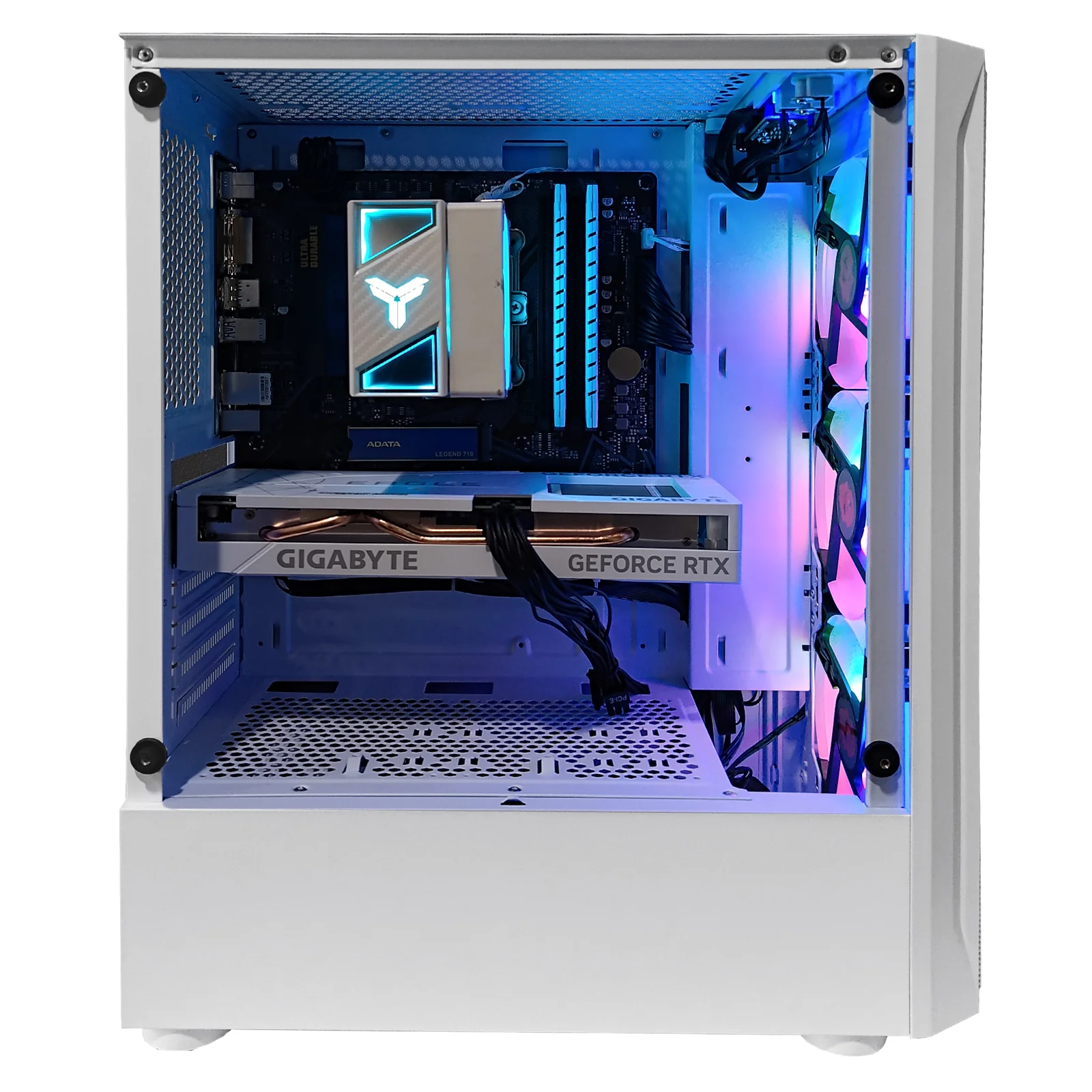 Alpha Aurora White Desktop Gaming PC | AMD Ryzen 5 5600 | 16GB RAM |  512GB SSD | RTX 4060 OC | Windows 11 Pro - Image 2